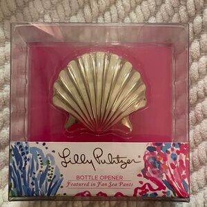 New Lilly Pulitzer Fan Sea Pants Shell Bottle Opener